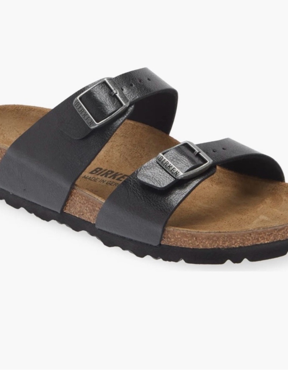 Birkenstock Women’s Black Graceful Licorice Double Strap Sydney Sandals Sz 37